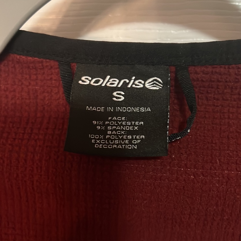 Solaris Mens Red Full Zip Hooded Red Rain Jacket Size S - Picture 4 of 4